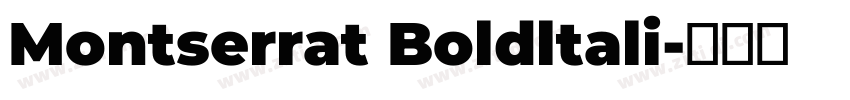 Montserrat Boldltali字体转换